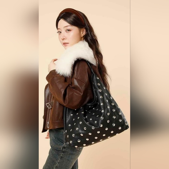 Handbags - Large Studded Purse